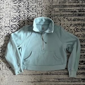 Lululemon Light Blue Zip-Up Scuba